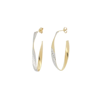 BOUCLES D’OREILLES EN OR 10K/RH.