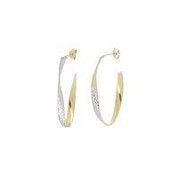 BOUCLES D’OREILLES EN OR 10K/RH.
