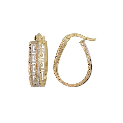 10K GOLD EARRINGS 3 COLORS