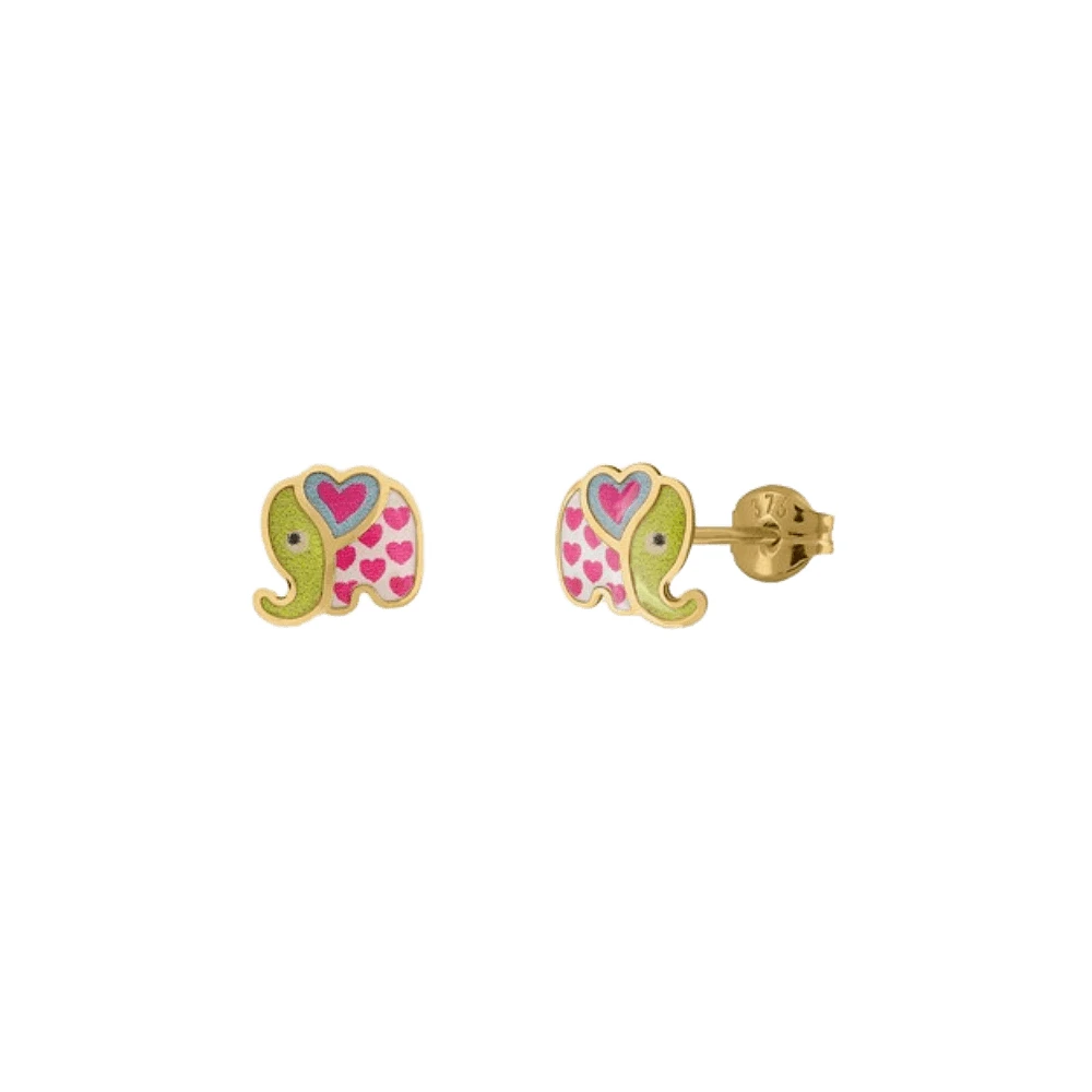 BOUCLES D'OREILLES OR JAUNE 10K
