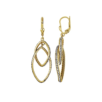 BOUCLES D'OREILLES OR JAUNE 10K
