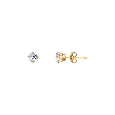 BOUCLES D’OREILLES EN OR JAUNE 10CT