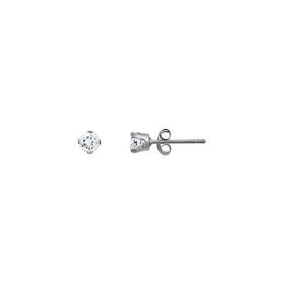 10K WHITE GOLD EARRINGS