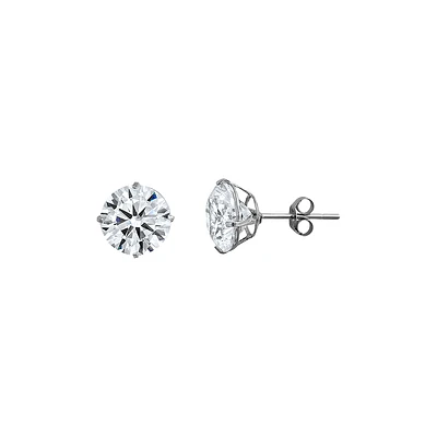 BOUCLE D’OREILLES OR BLANC 14K