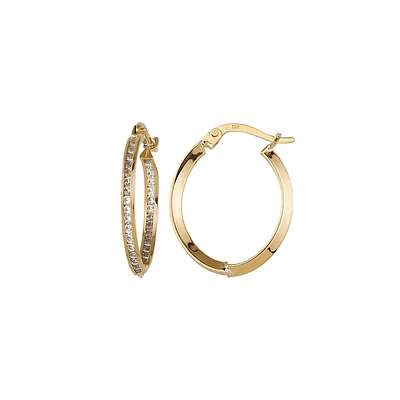 10K YELLOW GOLD HOOPS