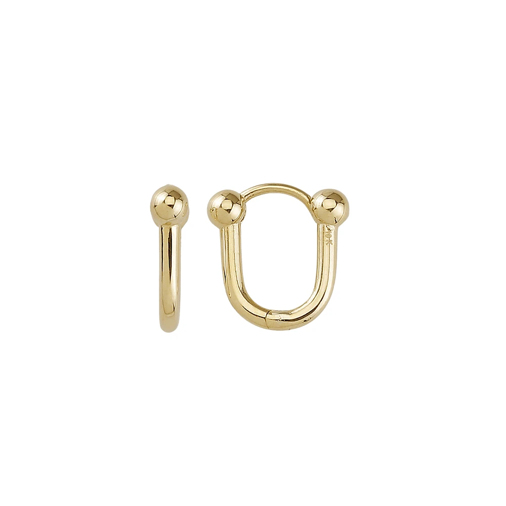 BOUCLES D'ORELLES OR JAUNE 10K