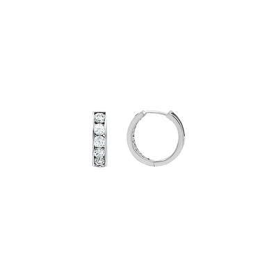 10K WHITE GOLD EARRINGS