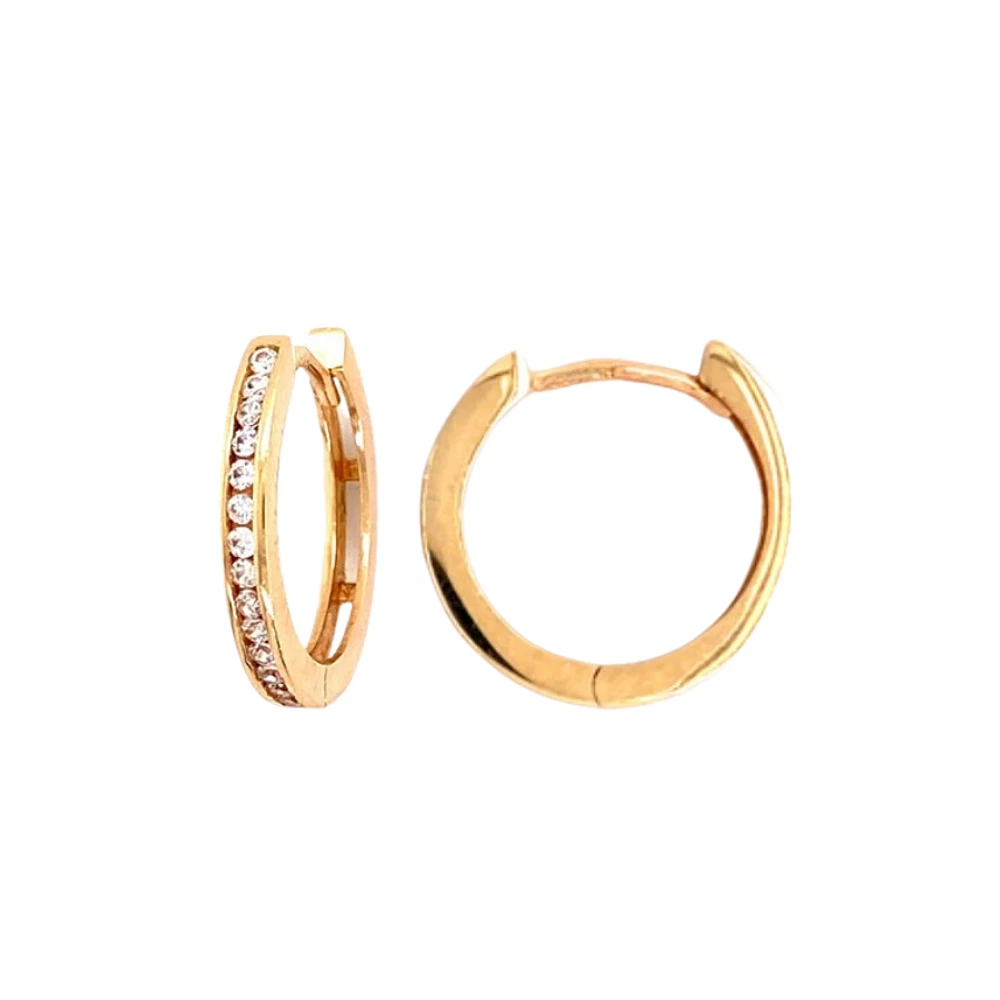 BOUCLES D'OREILLES OR 10K -11.5MM