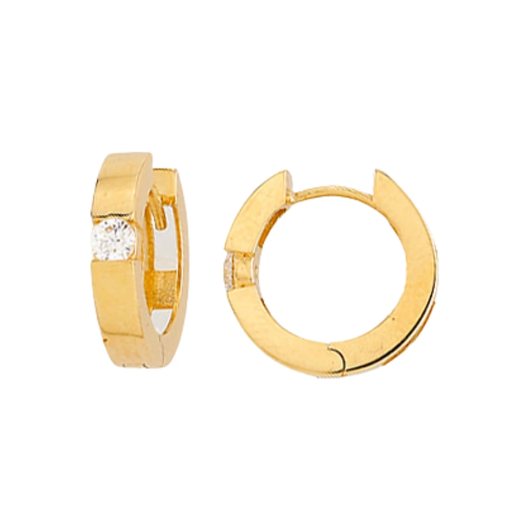 BOUCLES D'OREILLES OR 10K -13.8MM