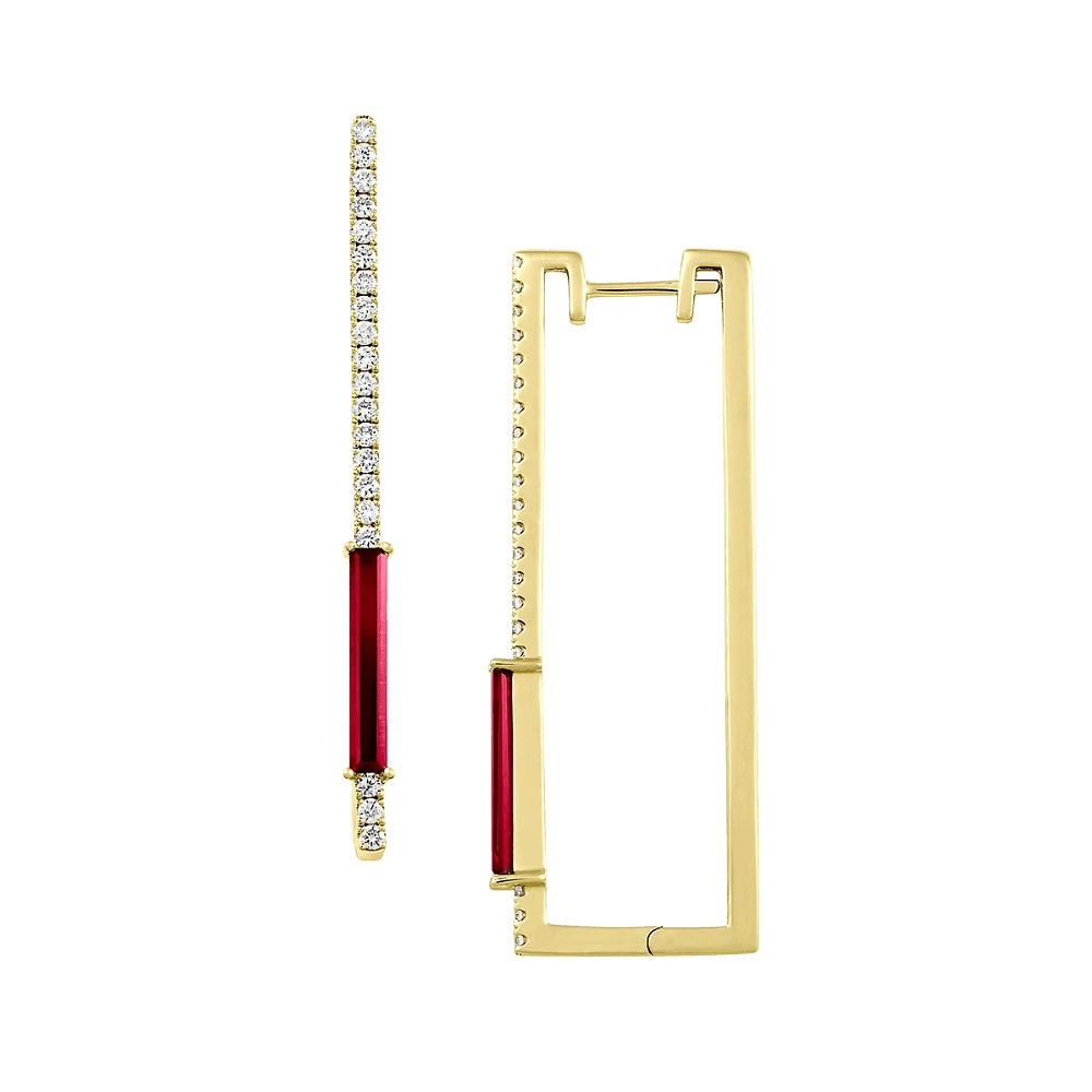BOUCLES D'OREILLES OR JAUNE 14K
