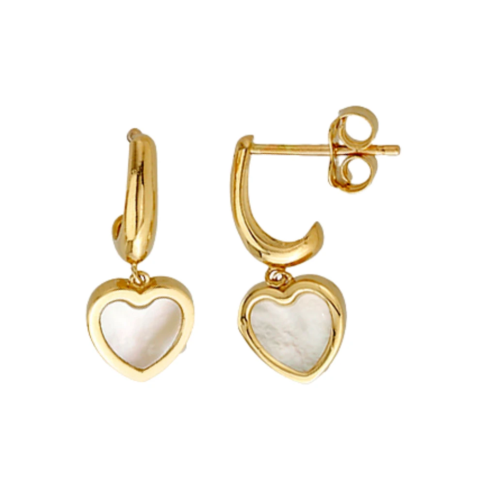 BOUCLES D'OREILLES EN OR JAUNE 10K