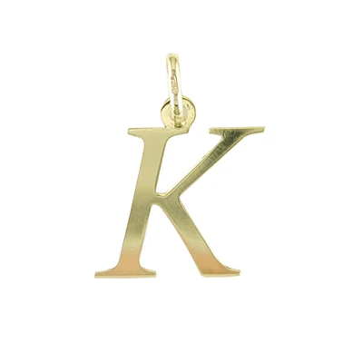 LETTER K 10K YELLOW GOLD