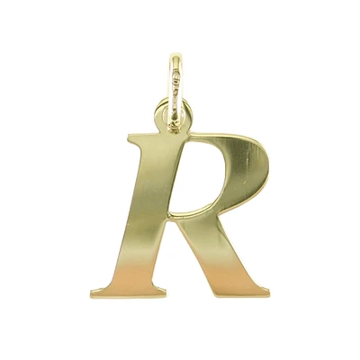 LETTER R 10K YELLOW GOLD