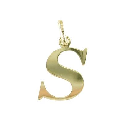 LETTER S 10K YELLOW GOLD