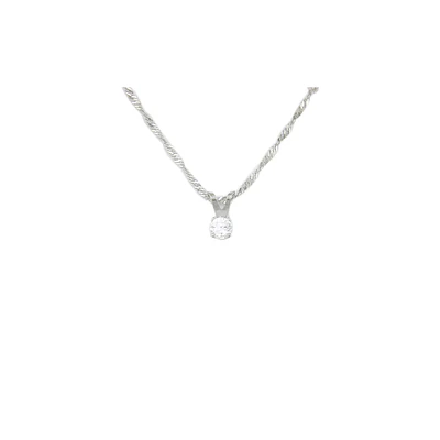 10K GOLD PENDANT WITH ZIRCON