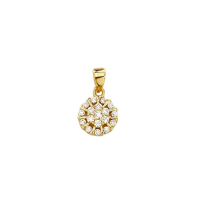 10K GOLD PENDANT- ZIRCON