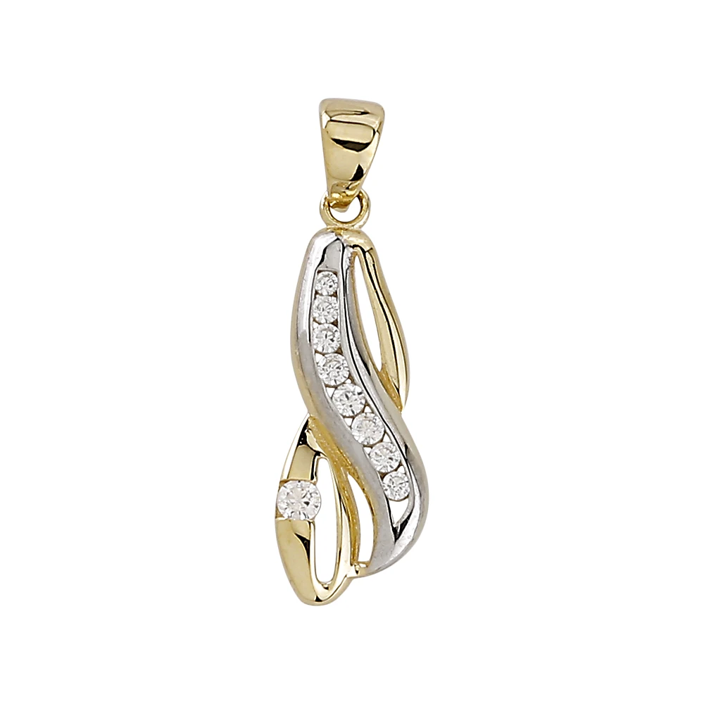 PENDENTIF EN OR 10K- RHODIUM