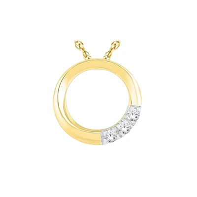 10K GOLD PENDANT WITH DIAMONDS