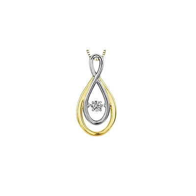 PENDENTIF OR BLANC JAUNE FEMME