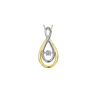 PENDENTIF OR BLANC JAUNE FEMME