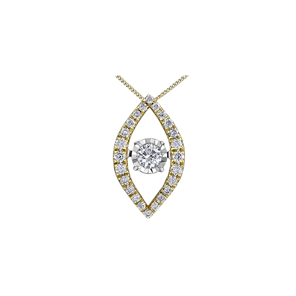 PENDENTIF OR BLANC JAUNE FEMME