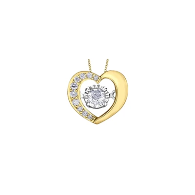 10K TWO TONE GOLD PENDANT