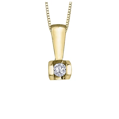 10K GOLD PENDANT WITH DIAMOND