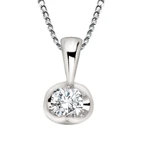 PENDENTIF EN OR BLANC POUR FEMME