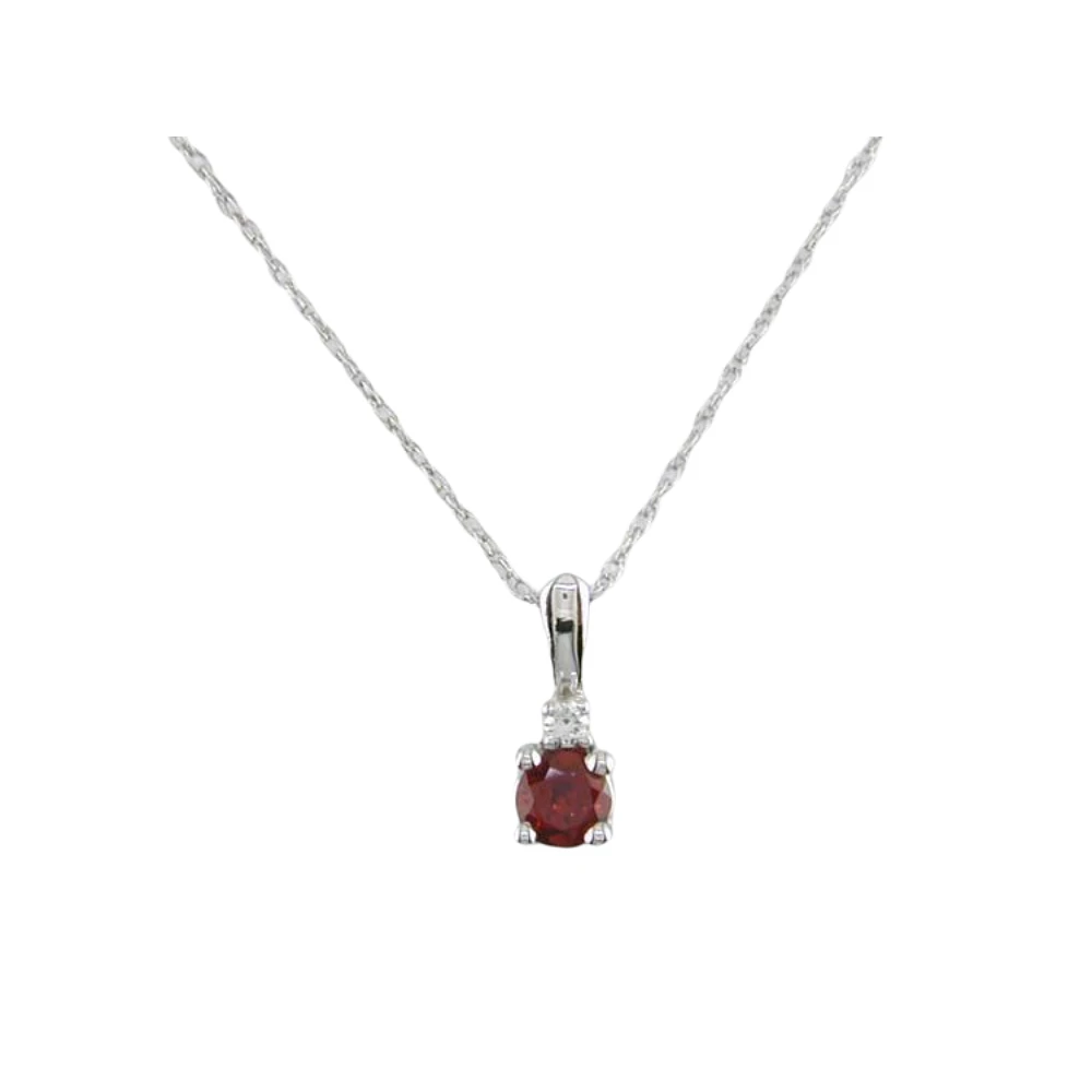PENDENTIF EN OR BLANC 10K