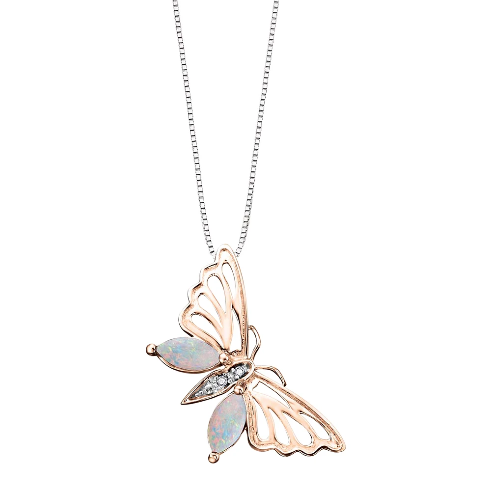 PENDENTIF PAPILLON EN OR 10K