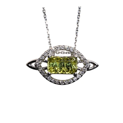 PENDENTIF OR BLANC 14K