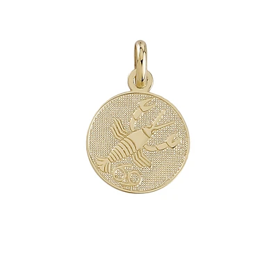 10K GOLD PENDANT - CANCER