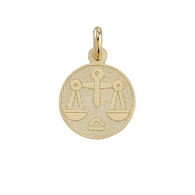10K GOLD PENDANT - LIBRA