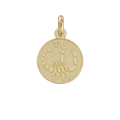 10K GOLD PENDANT - SCORPIO