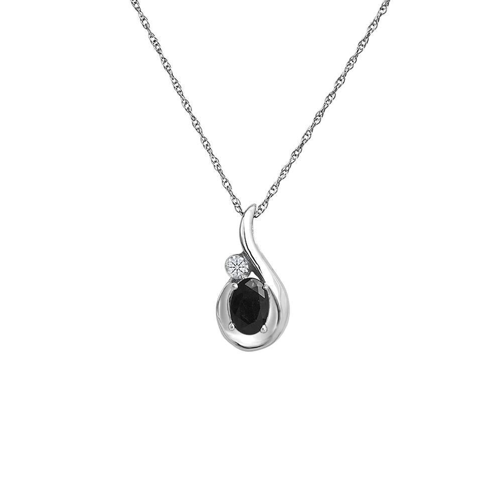 PENDENTIF OR BLANC 10K