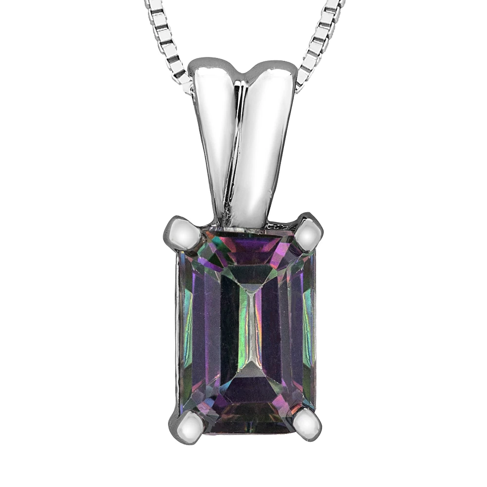 PENDENTIF EN OR BLANC POUR FEMME