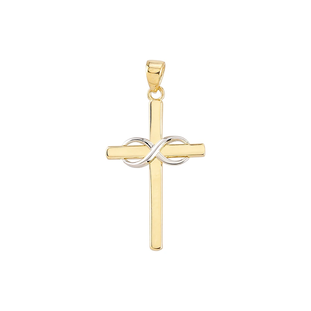 CROIX OR JAUNE 10K - RHODIUM