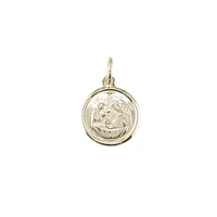 10K YELLOW GOLD BAPTISM MEDALLION
