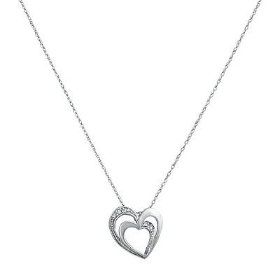 10K WHITE GOLD PENDANT