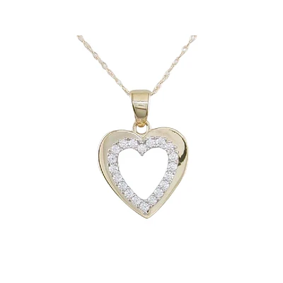 2 TONE 10K GOLD PENDANT