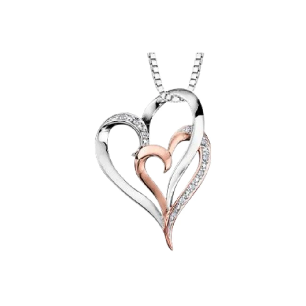 10K TWO TONE GOLD PENDANT