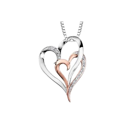 10K TWO TONE GOLD PENDANT
