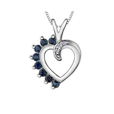 PENDANT WITH SAPPHIRE AND DIAMOND