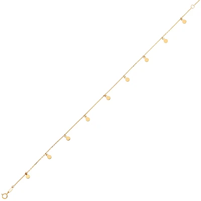10K GOLD ANKLE CHAIN- 10’’X0.5MM