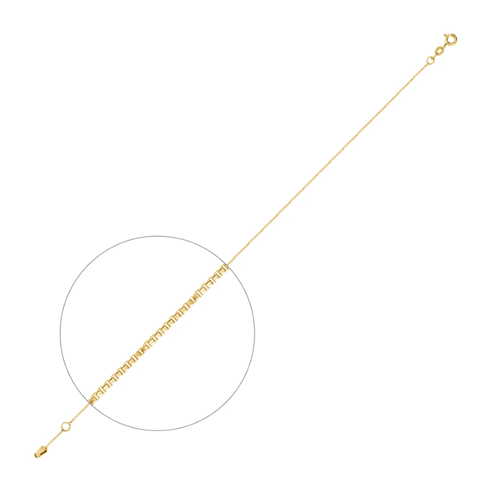 CHAÎNE 10K CUBIQUE 20'' X 0.4MM