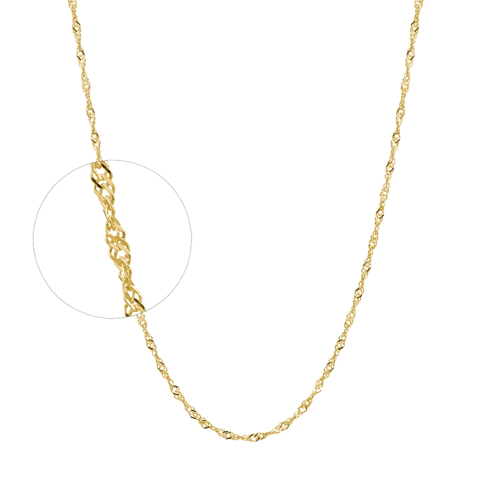 CHAÎNE OR JAUNE 10K - 14''X1.5MM