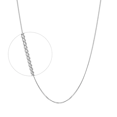 10K WHITE GOLD CHAIN - 14''X 0.9MM