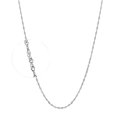 10K WHITE GOLD CHAIN