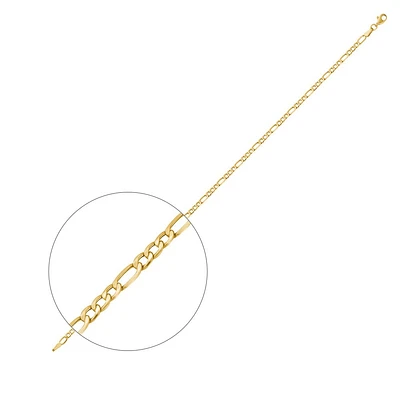 10K GOLD ANKLE CHAIN- 10’’X3MM