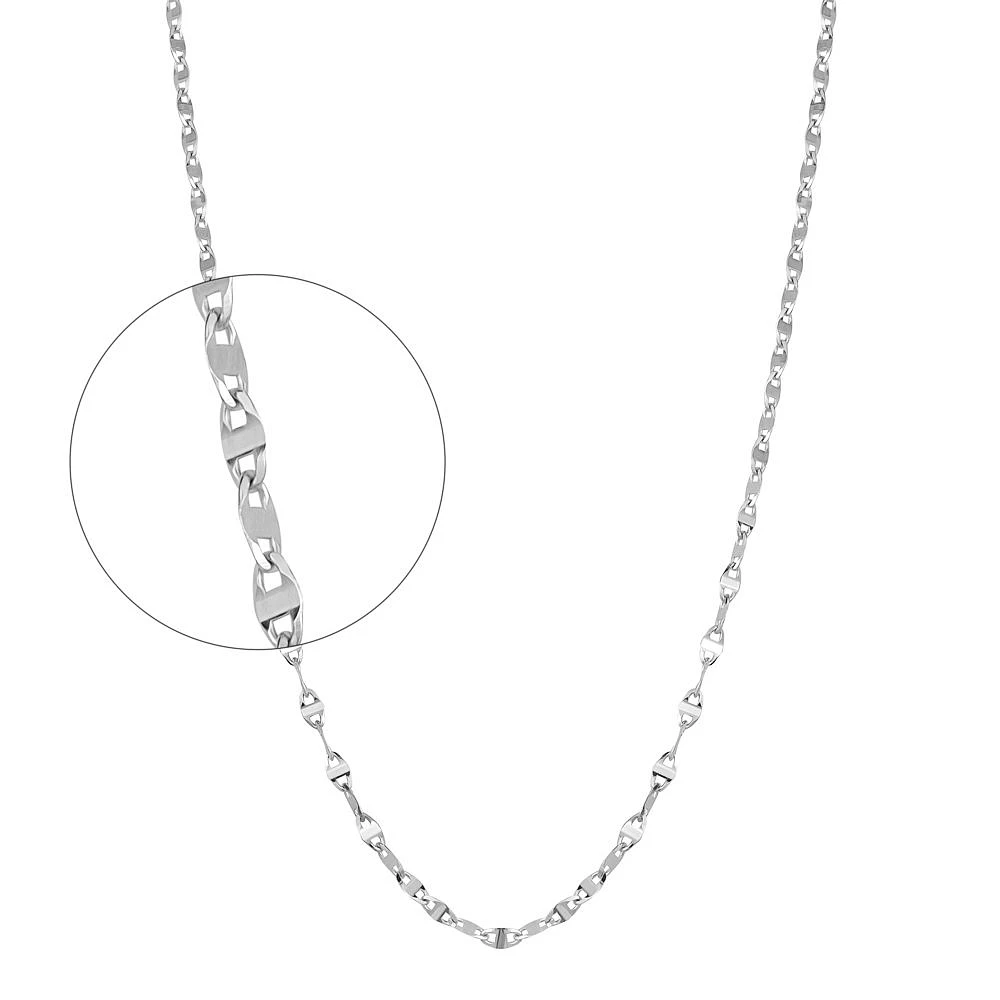 10K WHITE GOLD CHAIN – 16’’X3MM